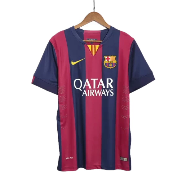 Men's Retro 2014/15 Barcelona Home Soccer Jersey Shirt