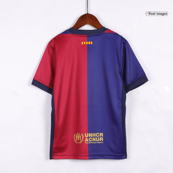 Kids Barcelona Home Soccer Jersey Kit (Jersey+Shorts) 2024/25 - Top Soccer Jerseys: Fan &Amp; Player Versions | Goalkits.net